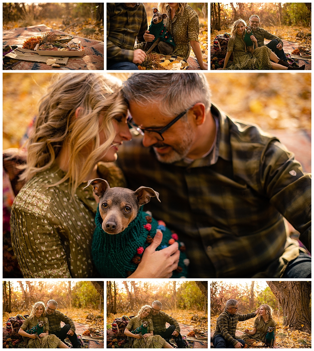 boise family session charcuterie board fall photos dog