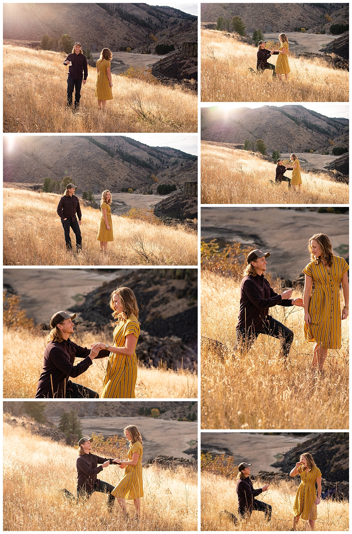 Idaho Mountain Engagement Proposal Boise Photographer 