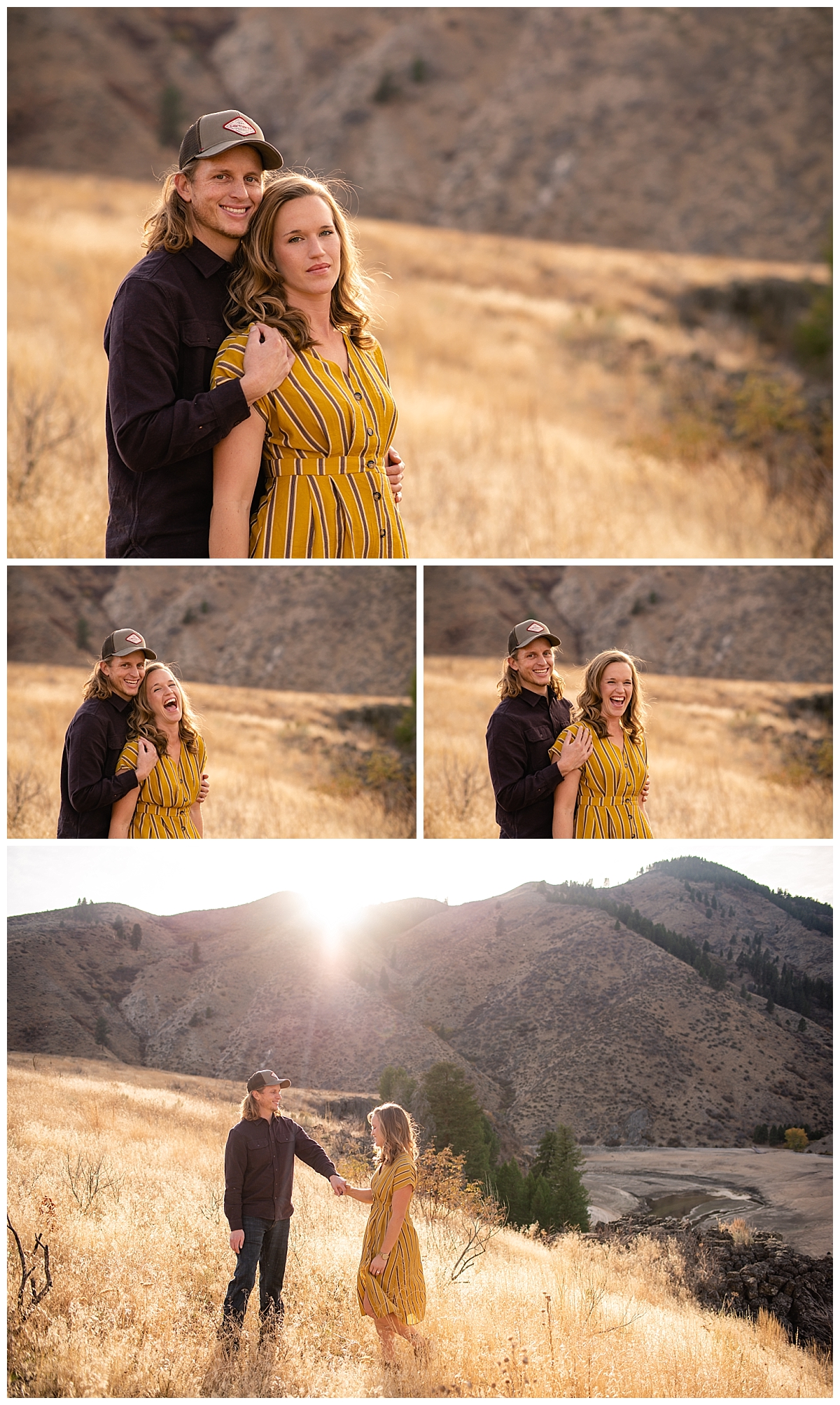 Idaho Mountain Engagement Proposal Photos Boise Photographer  